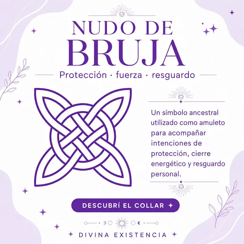 Pulsera Protección Nudo De Bruja Acero - Divina Existencia Pulseranudo6 8 Cm 22 Cm