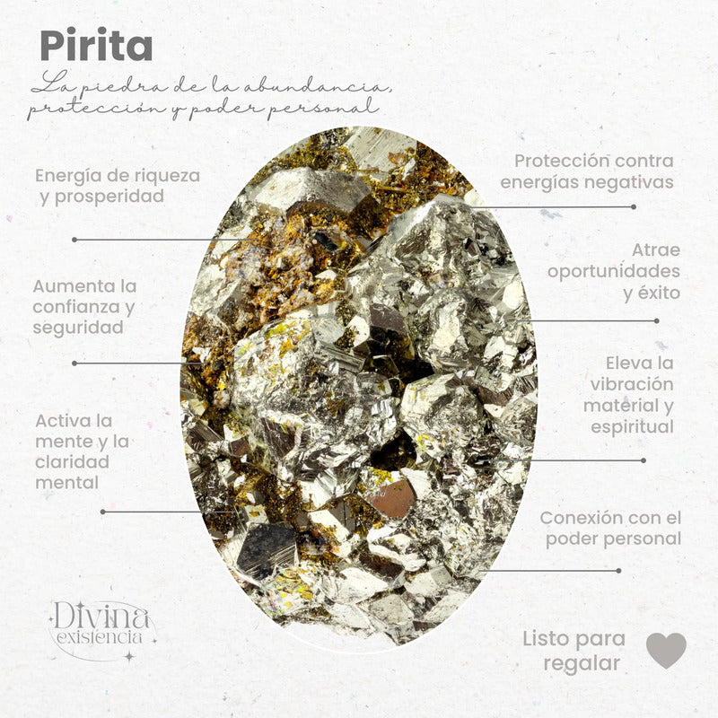 Dije Piedra Natural Grandes Con Guarda De Metal En Bruto Pirita 3/5 Cm