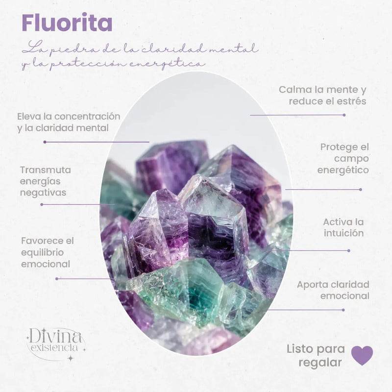Aros Mujer Piedra Natural Fluorita Arcoiris Acero Quirúrgico Aros Fluorita Arcoiris