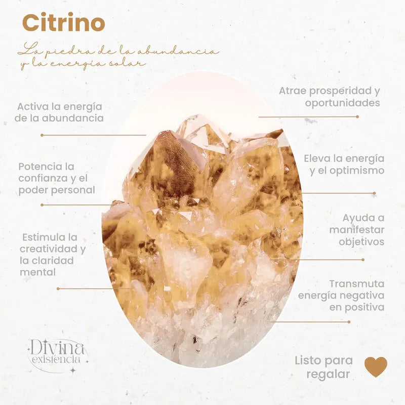 Dije De Piedra Natural Rolado Mediano Con Engarce Sin Cadena Citrino