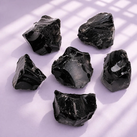 Obsidiana Piedra Natural En Bruto 4 Cm. - Divina Existencia