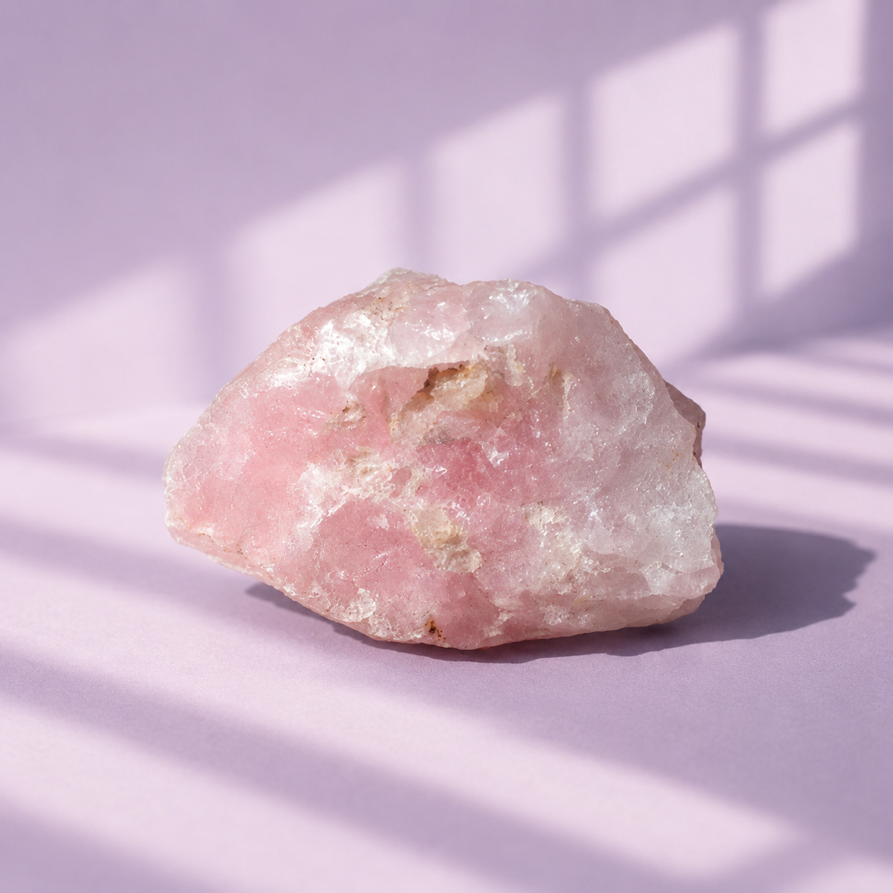 Piedra Natural En Bruto Cuarzo Rosa
