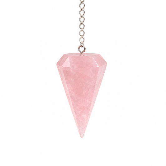 Péndulo de Cuarzo Rosa
