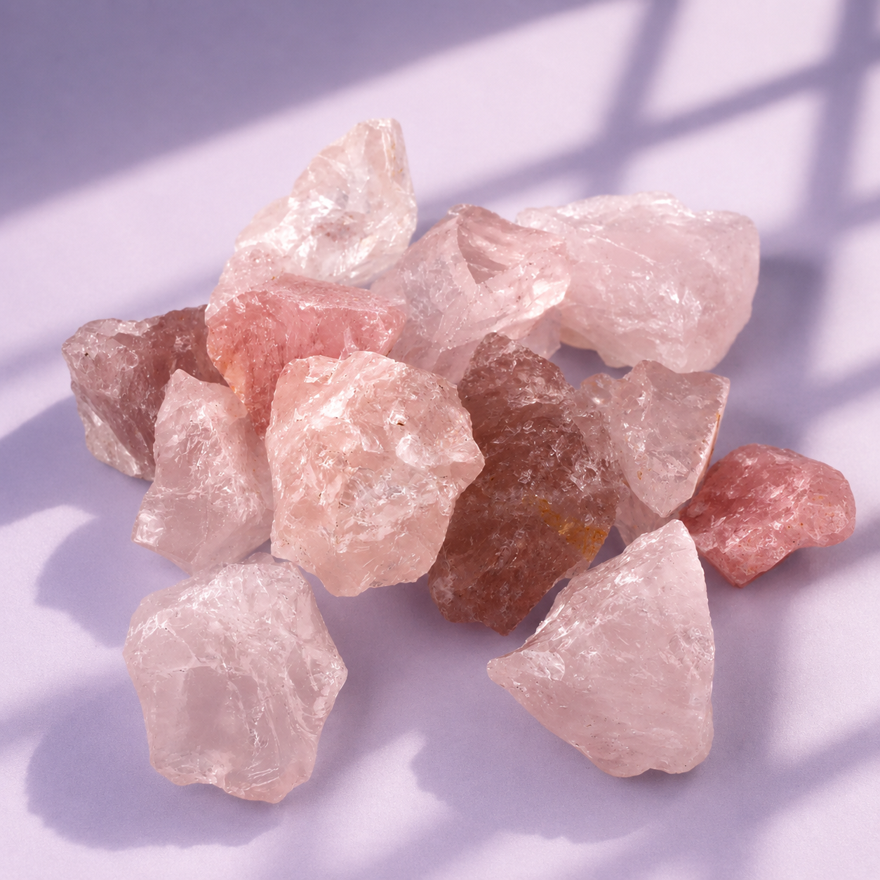 Piedra Natural En Bruto Cuarzo Rosa