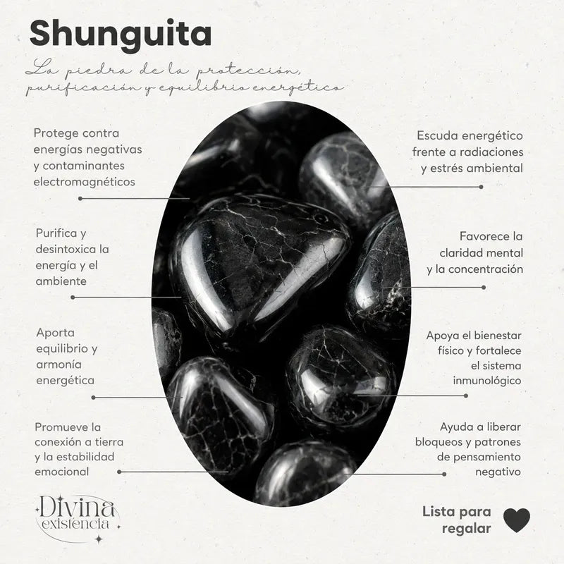Par De Aros De Piedra Shunguita Shunguit - Protección Shunguita
