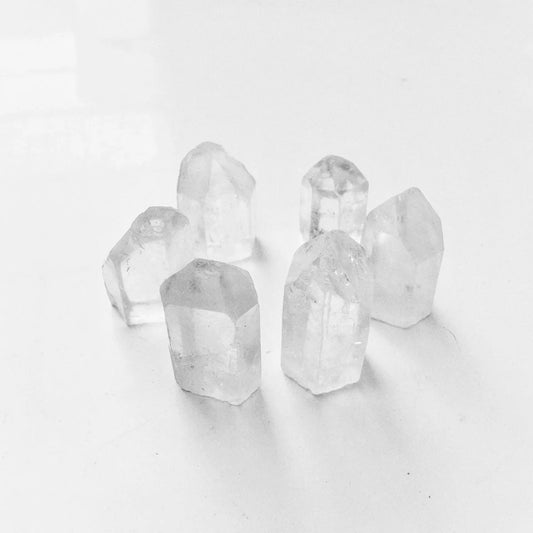 Set 6 Mini Puntas Cuarzo Cristal Tameana + Turmalinas Regalo Juego 6 Puntas