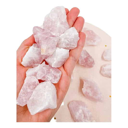 Piedra Natural En Bruto Cuarzo Rosa