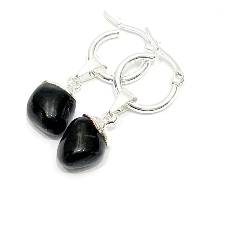 Par De Aros De Piedra Shunguita Shunguit - Protección Shunguita