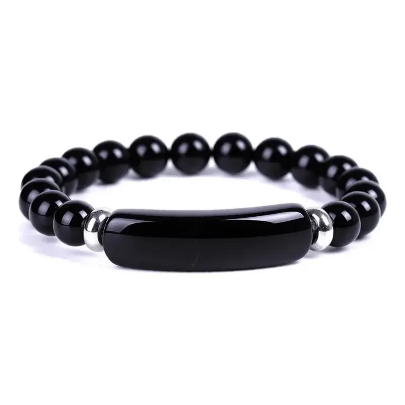 Pulsera Piedras Naturales Divina Existencia Onix 8 Cm 20 Cm