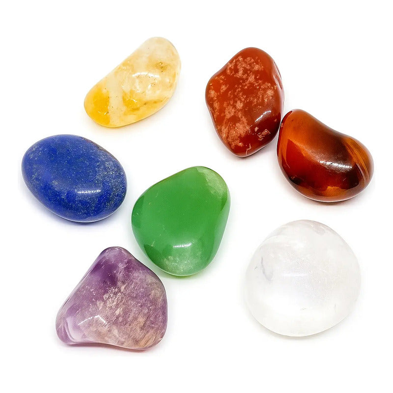Set Siete Chakras Piedras Energéticas Kit 7 Chakras