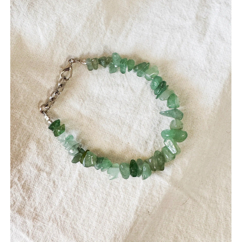 Pulsera Sanación De Piedra Natural Cuarzo Verde Prosperidad Cuarzo Verde 8 Cm 19 Cm
