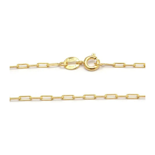 Cadena Mujer Long Chain Choker Oro 18k Baño 45 Cm. 45 Cm.