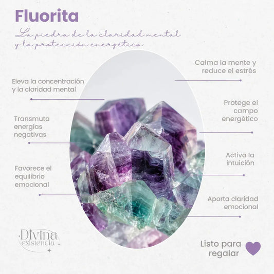 Aros Mujer Piedra Natural Fluorita Arcoiris Acero Quirúrgico Aros Fluorita Arcoiris