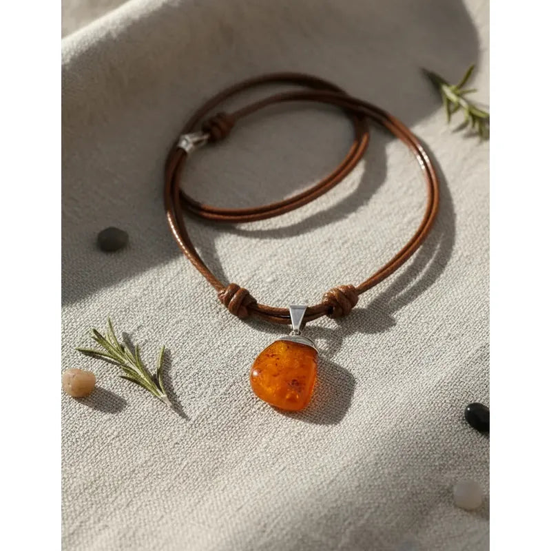 Collar Regulable De Cristal Cornalina Confianza Sensualidad Cornalina