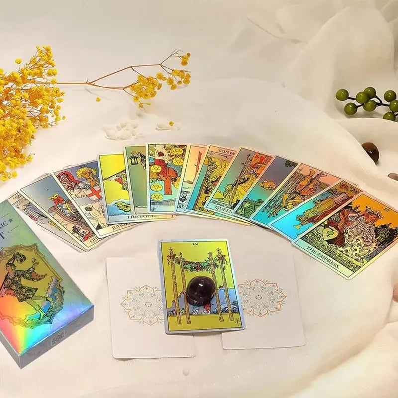 Mazo Tarot Holográfico De 78 Cartas