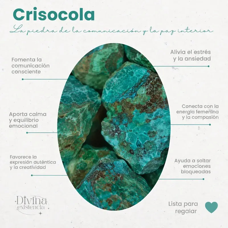 Anillo Alpaca Regulable Con Piedra Crisocola - Calma Y Paz Crisocola Unico Regulable Único Ajustable