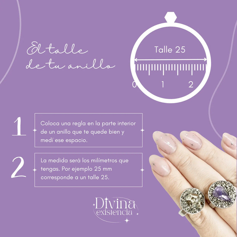 Anillo Piedras Naturales Mujer Turmalina Pirita Crisocola