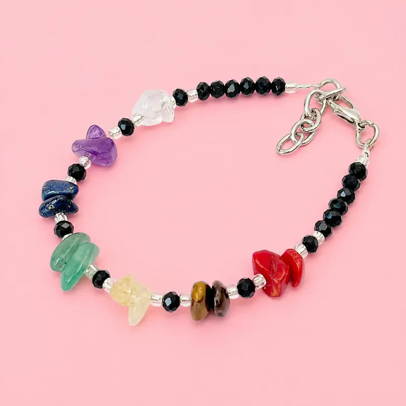 Pulsera De Piedras Naturales Energéticas 7 Chakras 8 Cm 19 Cm