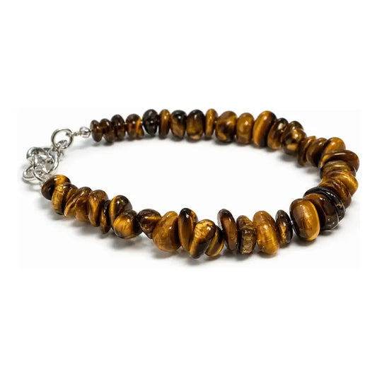 Pulsera De Piedras Naturales Ojo De Tigre Fuerza Y Confianza Ojo De Tigre 8 Cm 20 Cm