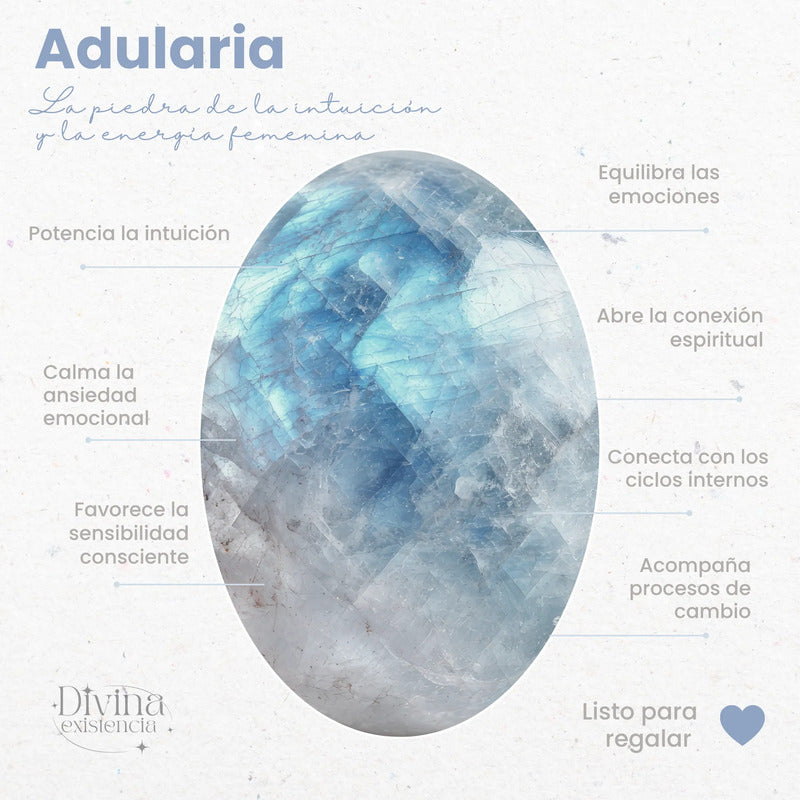 Aros Boho Piedra Natural Oval De Acero - Divina Existencia Adularia - Piedra Luna