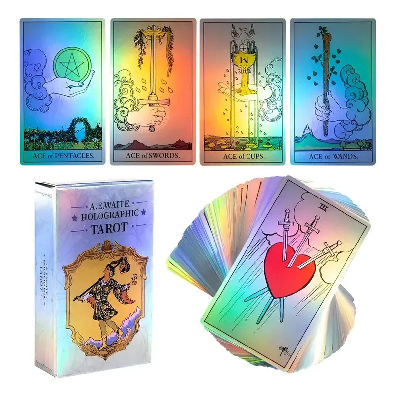 Mazo Tarot Holográfico De 78 Cartas