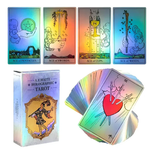 Mazo Tarot Holográfico De 78 Cartas