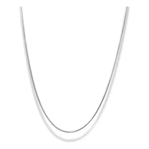 Cadena De Acero Quirúrgico Hipoalergénico Cola De Ratón 50 Cm.