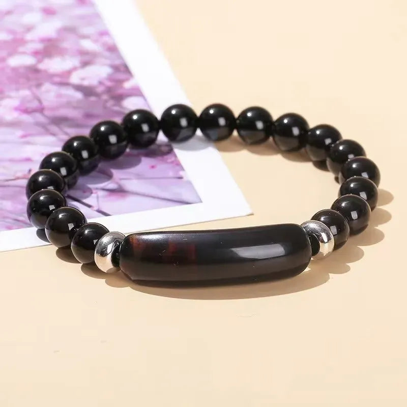 Pulsera Piedras Naturales Divina Existencia Onix 8 Cm 20 Cm