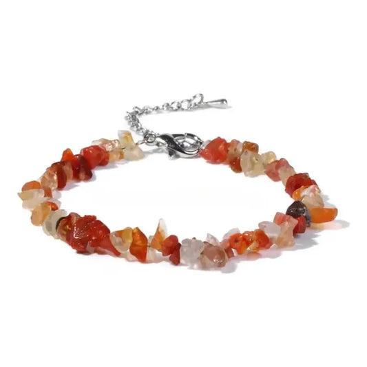 Pulsera De Piedras Naturales Cornalina - Creatividad Cornalina 8 Cm 20 Cm