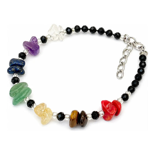 Pulsera De Piedras Naturales Energéticas 7 Chakras 8 Cm 19 Cm