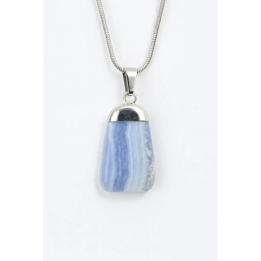 Collar Ágata De Lazo Azul  - Serenidad Agata Lazo Azul