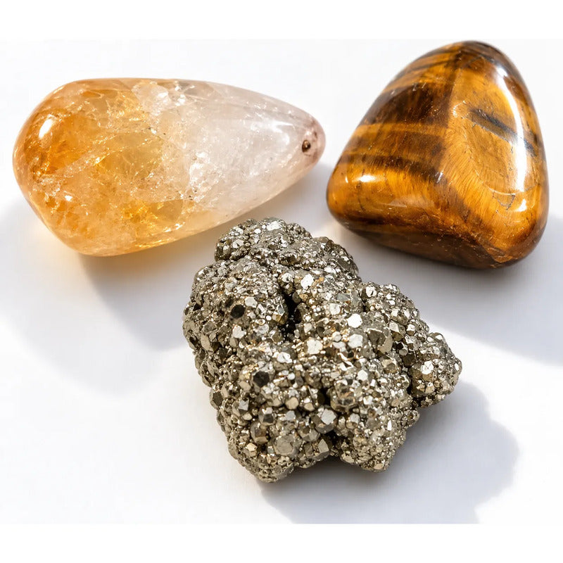 Set De Cristales Naturales · Piedras Sanación · Regalo Set De Cristales Abundancia Dinero