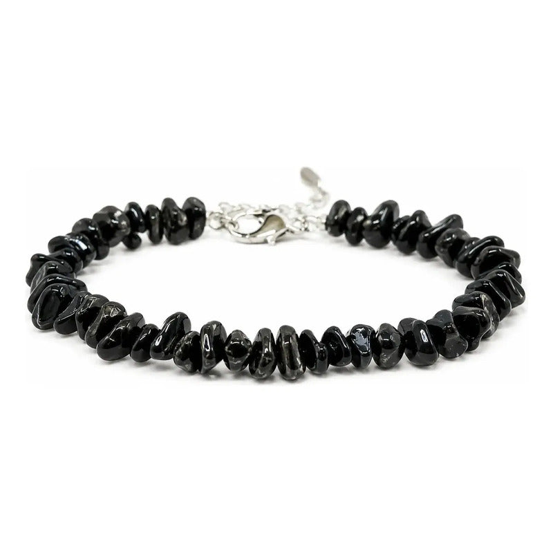 Pulsera Turmalina Piedras Naturales Protección Energética Turmalina 8 Cm 19 Cm
