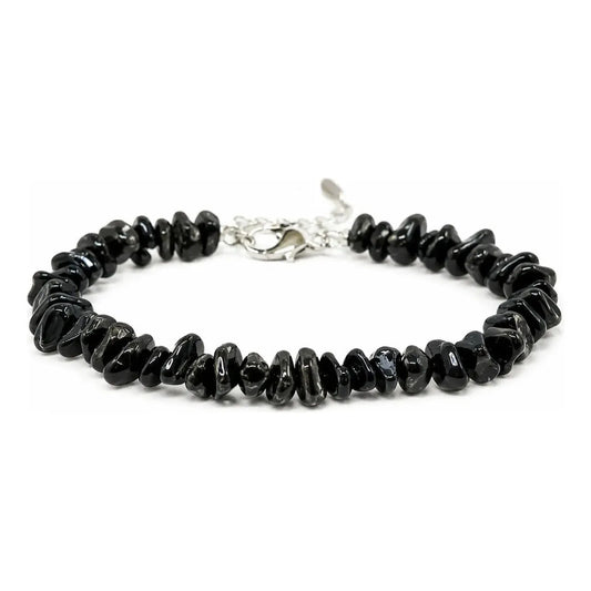 Pulsera Turmalina Piedras Naturales Protección Energética Turmalina 8 Cm 19 Cm