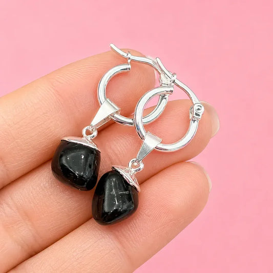 Par De Aros De Piedra Shunguita Shunguit - Protección Shunguita