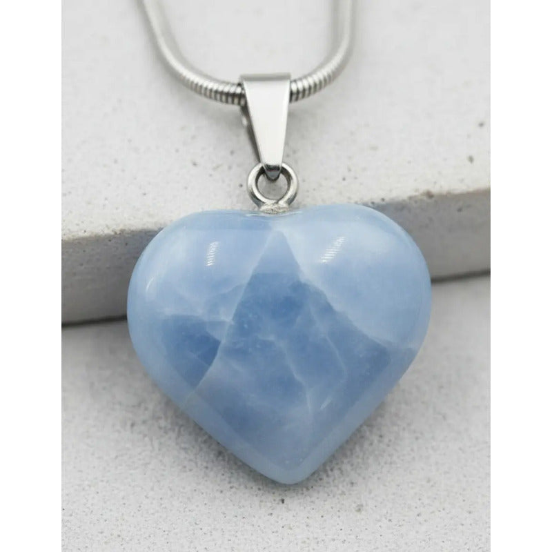 Collar Corazón De Angelita  Calma Y Guía Sutil Angelita