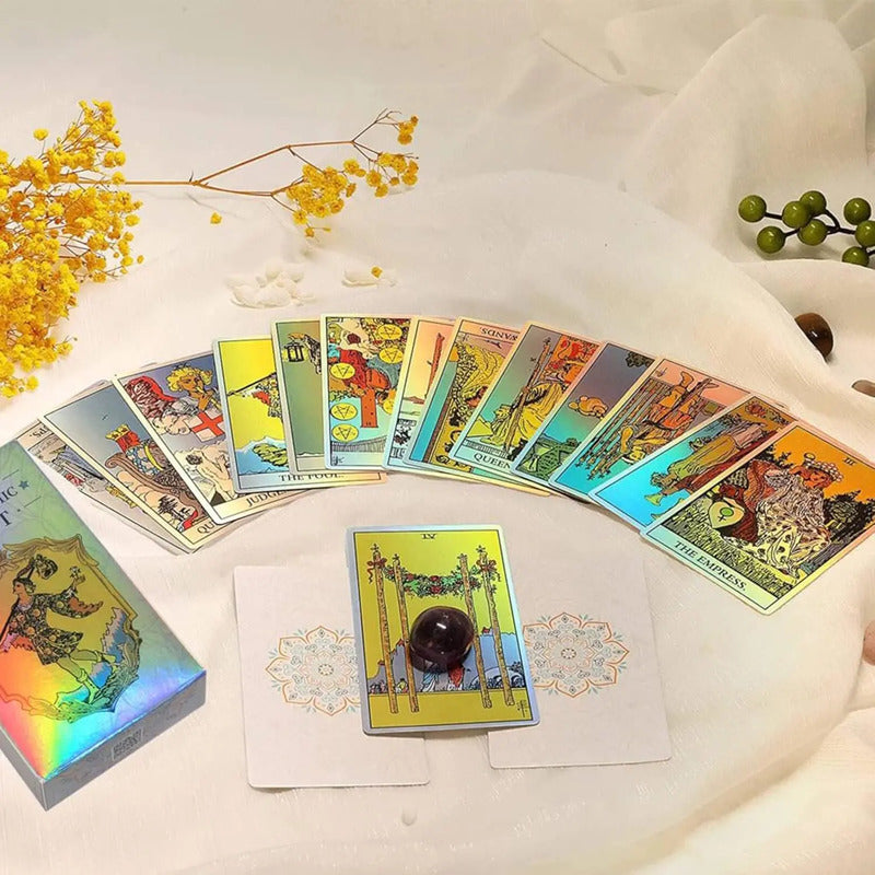 Mazo Tarot Holográfico De 78 Cartas