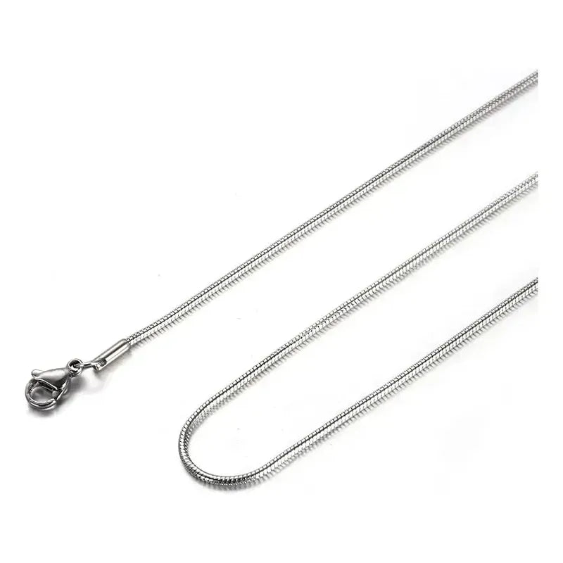 Cadena De Acero Quirúrgico Hipoalergénico Cola De Ratón 50 Cm