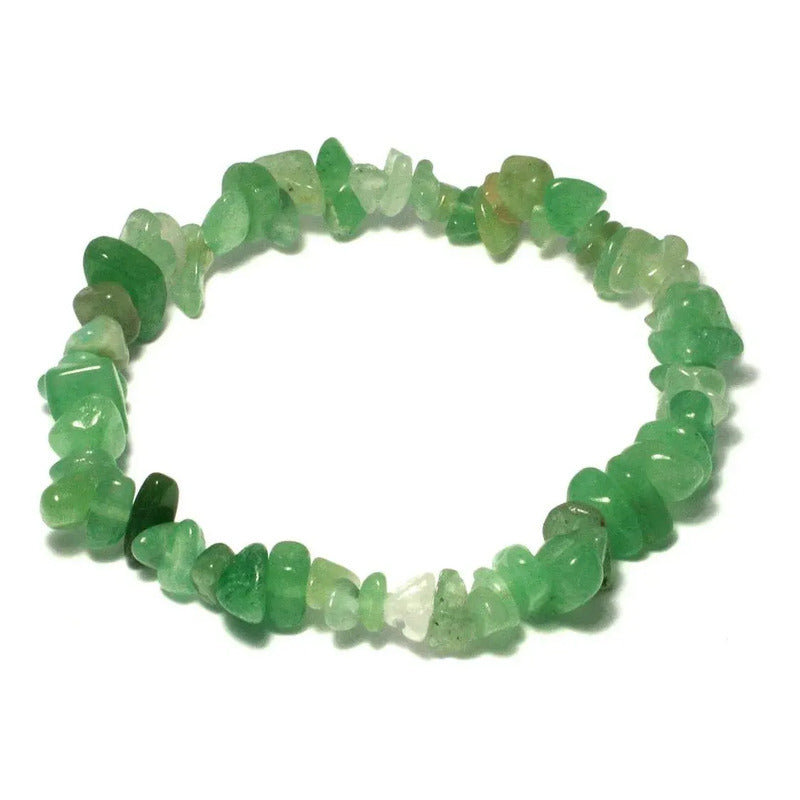 Pulsera De Piedras Naturales Energéticas Cuarzo Verde - Aventurina 8 Cm 20 Cm