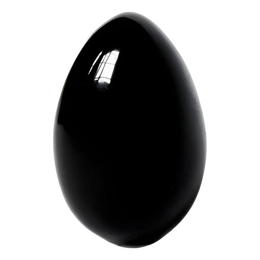 Piedra Huevo Obsidiana Con Detalles Segunda Selección Piedra Huevo Obsidiana