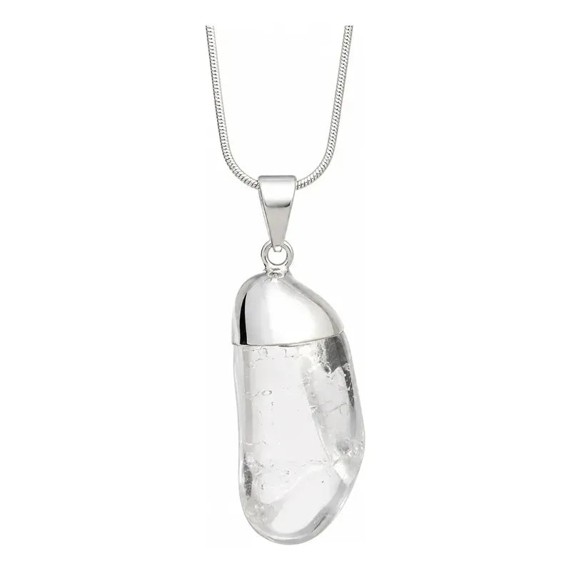 Collar Manifestación Y Claridad De Cuarzo Cristal Natural Cuarzo Cristal