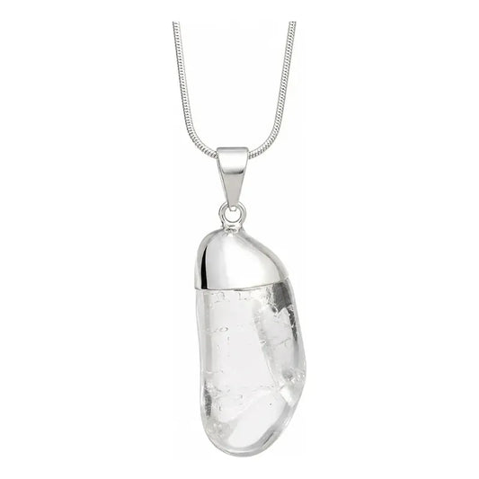 Collar Manifestación Y Claridad De Cuarzo Cristal Natural Cuarzo Cristal