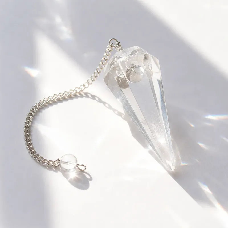 Péndulo Esotérico Cuarzo Cristal África  - Divina Existencia Cuarzo Cristal