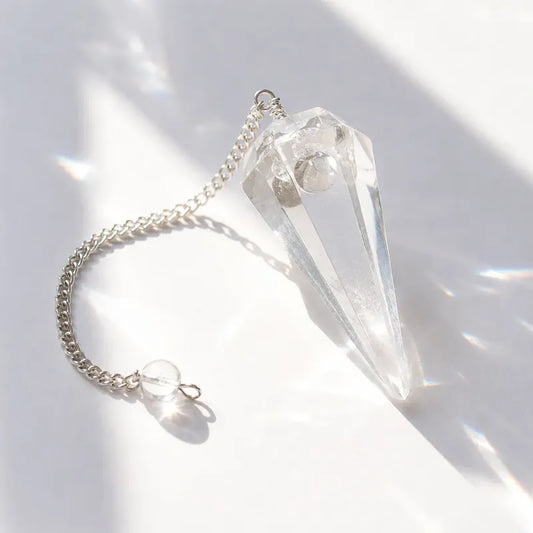 Péndulo Esotérico Cuarzo Cristal África  - Divina Existencia Cuarzo Cristal