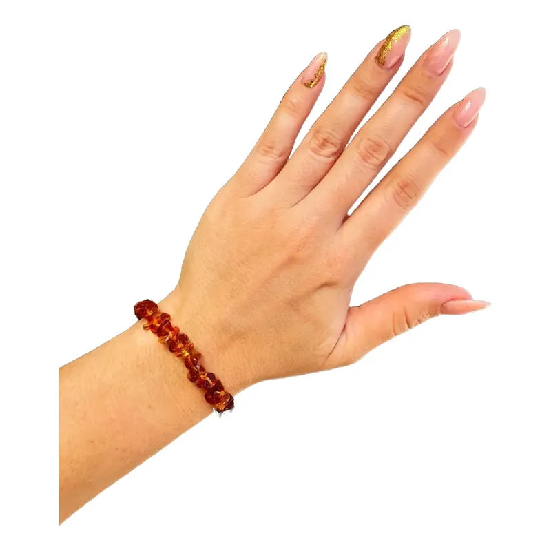 Pulsera De Ámbar Báltico Natural Mujer Ámbar 8 Cm 19 Cm