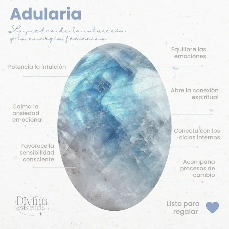 Pulsera De Piedras Naturales Piedra Luna Real Adularia Adularia 19 Cm