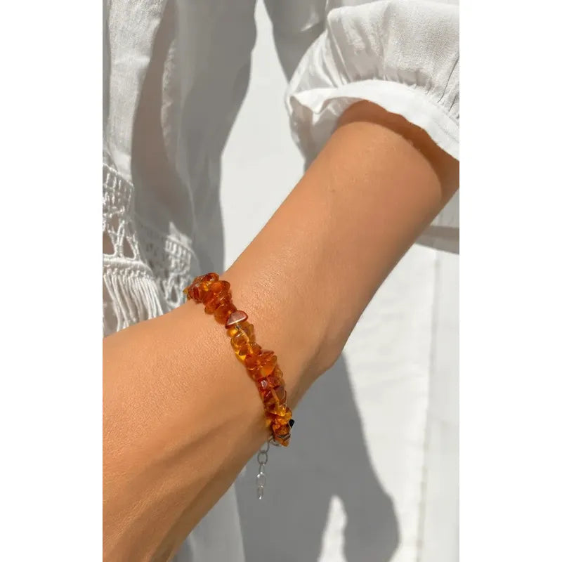 Pulsera De Ámbar Báltico Natural Mujer Ámbar 8 Cm 19 Cm
