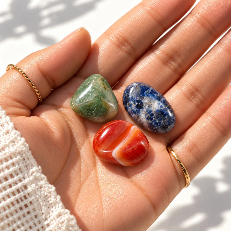 Set De Cristales Naturales · Piedras Sanación · Regalo Set Cristales Salud